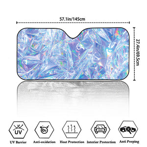 Holographic Artwork Print Car Windshield Sun Shade