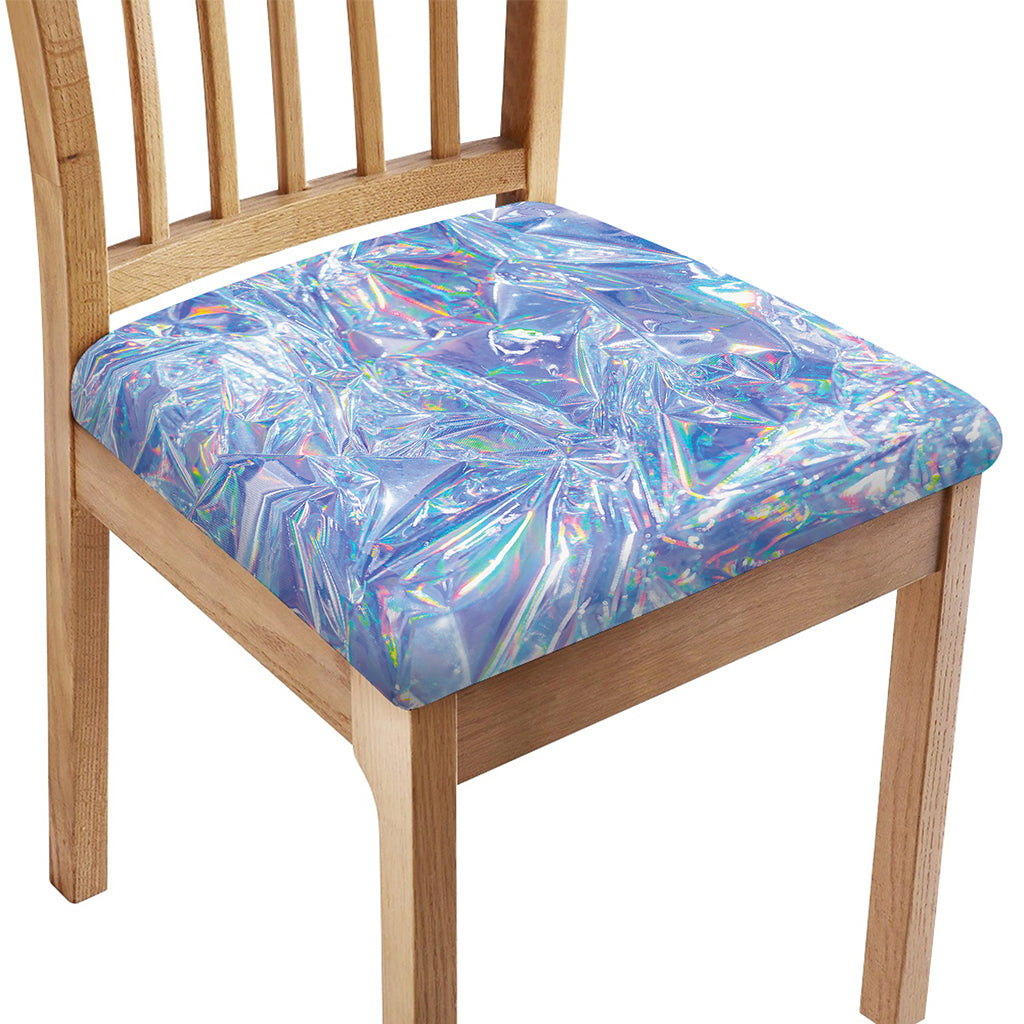 Holographic Artwork Print Chair Cushion Cover