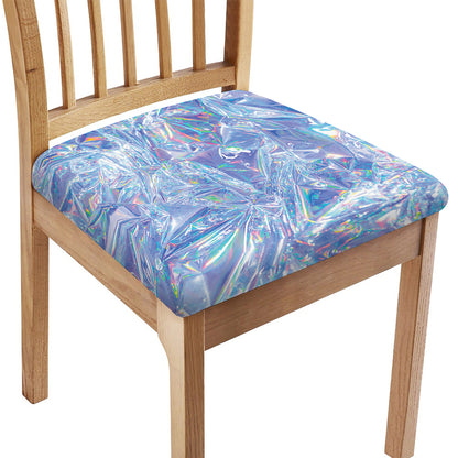Holographic Artwork Print Chair Cushion Cover