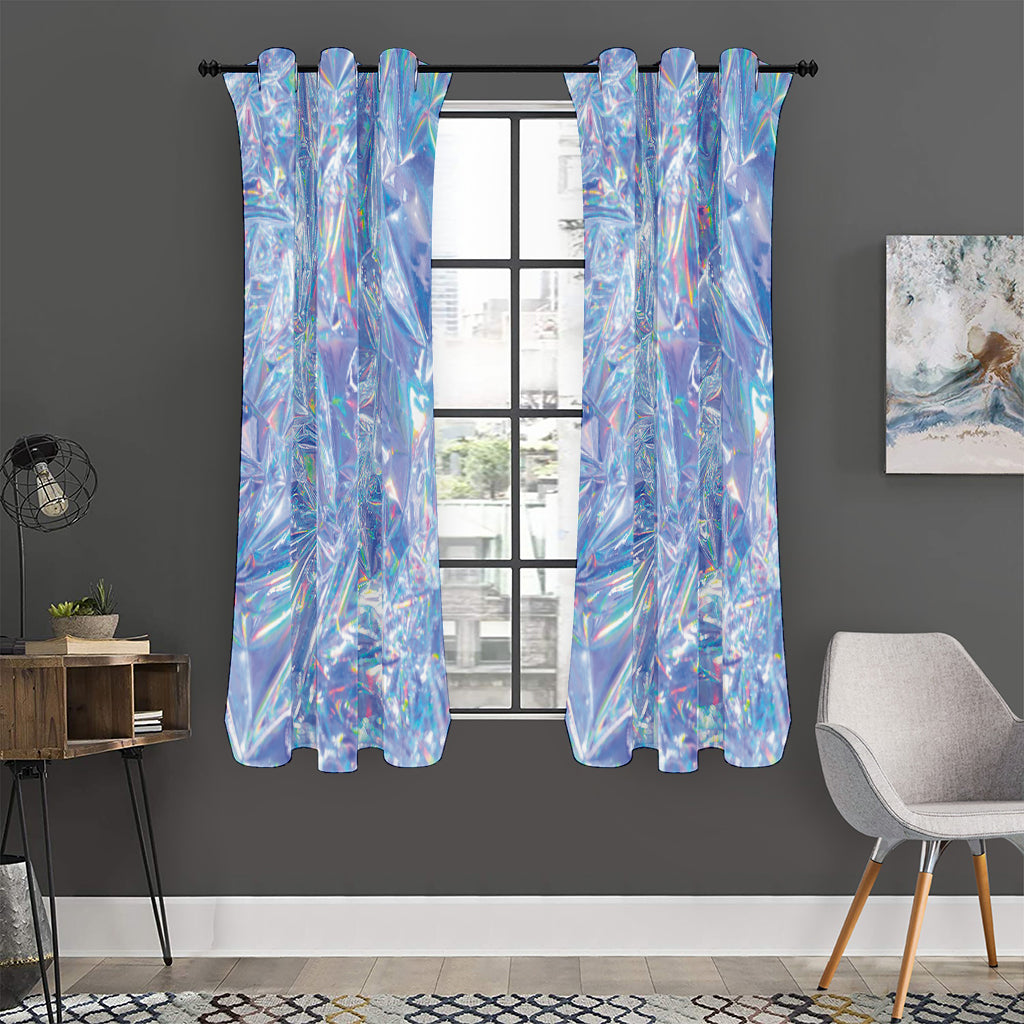 Holographic Artwork Print Curtain
