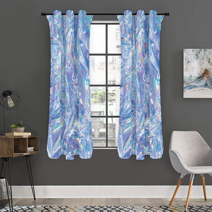 Holographic Artwork Print Curtain