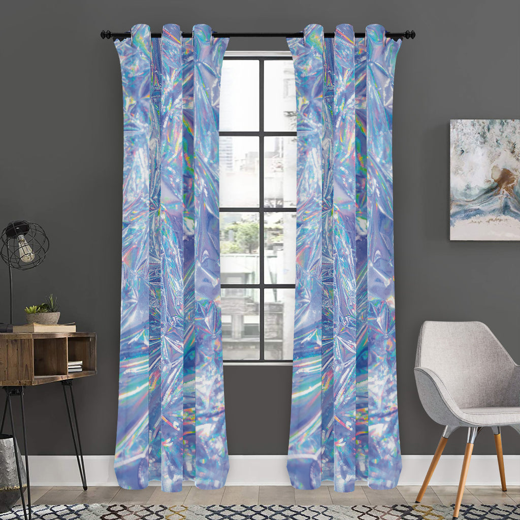 Holographic Artwork Print Curtain