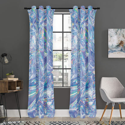Holographic Artwork Print Curtain