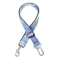 Holographic Artwork Print Dog Seat Belt
