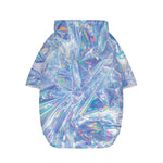 Holographic Artwork Print Dog Zip Up Hoodie