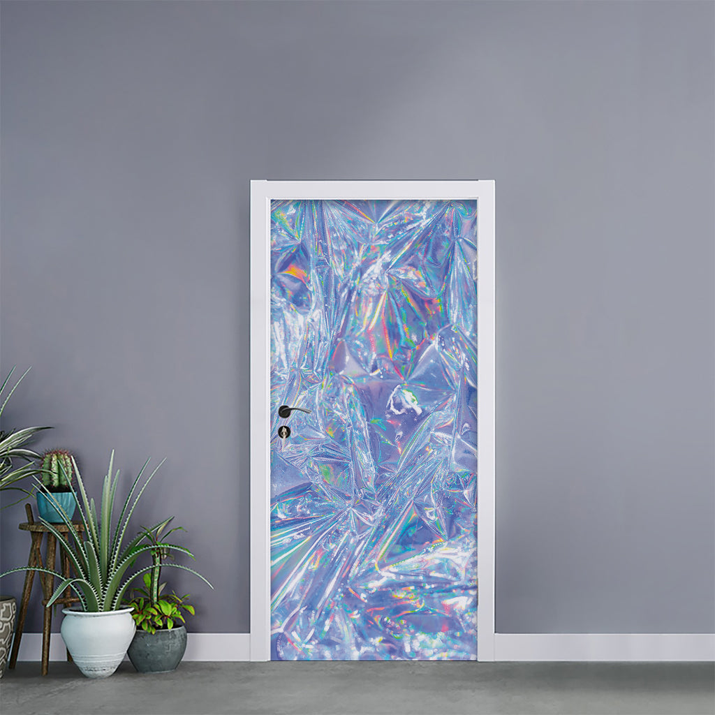 Holographic Artwork Print Door Sticker