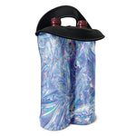 Holographic Artwork Print Double Neoprene Wine Tote