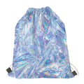 Holographic Artwork Print Drawstring Bag