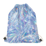 Holographic Artwork Print Drawstring Bag