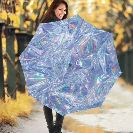Holographic Artwork Print Foldable Umbrella
