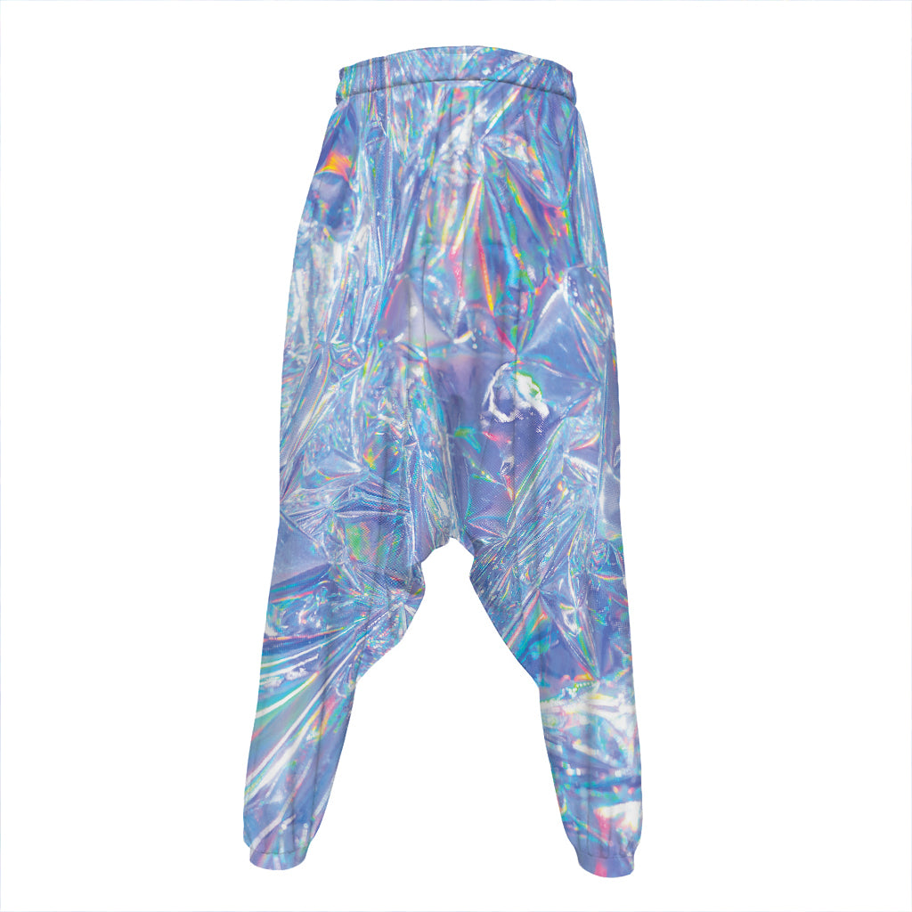 Holographic Artwork Print Hammer Pants