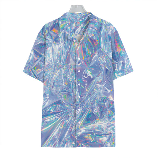 Holographic Artwork Print Hawaiian Shirt