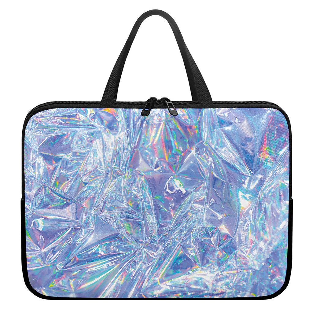 Holographic Artwork Print Laptop Sleeve With Handle