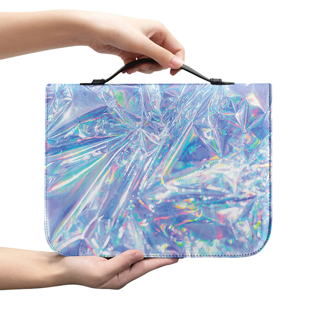 Holographic Artwork Print Leather Bible Cover
