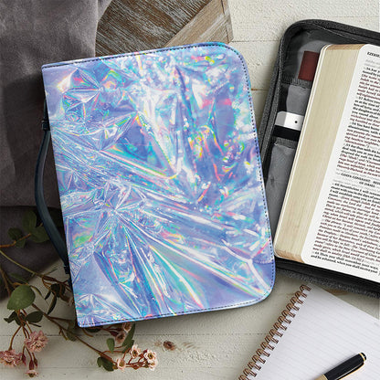 Holographic Artwork Print Leather Bible Cover