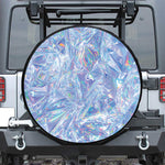 Holographic Artwork Print Leather Spare Tire Cover