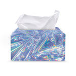 Holographic Artwork Print Leather Tissue Box Cover
