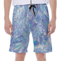 Holographic Artwork Print Men's Beach Shorts
