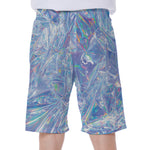 Holographic Artwork Print Men's Beach Shorts