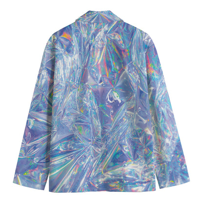 Holographic Artwork Print Men's Blazer