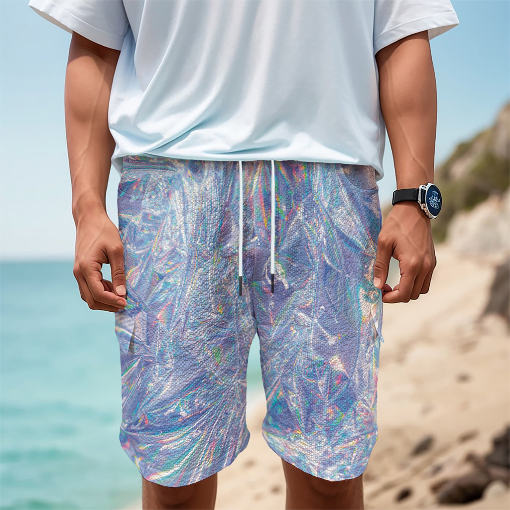 Holographic Artwork Print Men's Cargo Shorts