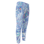 Holographic Artwork Print Men's Compression Pants