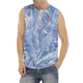Holographic Artwork Print Men's Fitness Tank Top