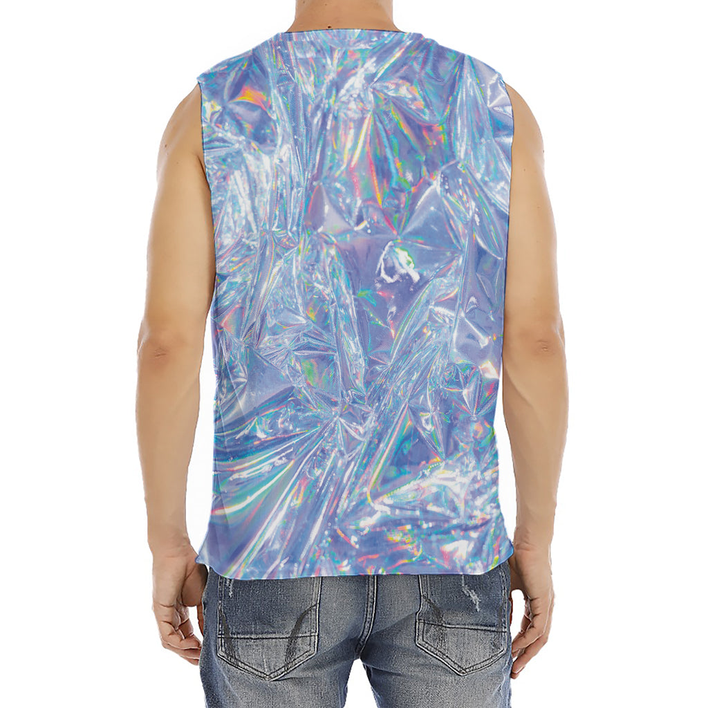 Holographic Artwork Print Men's Fitness Tank Top