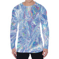 Holographic Artwork Print Men's Long Sleeve T-Shirt