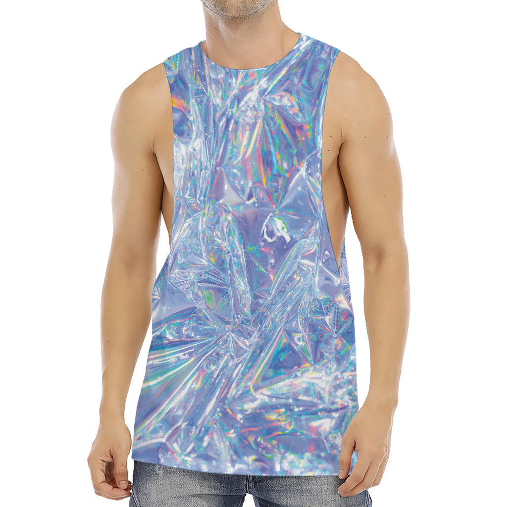 Holographic Artwork Print Men's Muscle Tank Top
