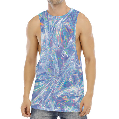 Holographic Artwork Print Men's Muscle Tank Top