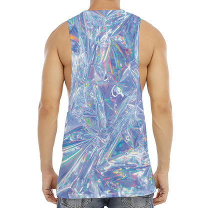 Holographic Artwork Print Men's Muscle Tank Top