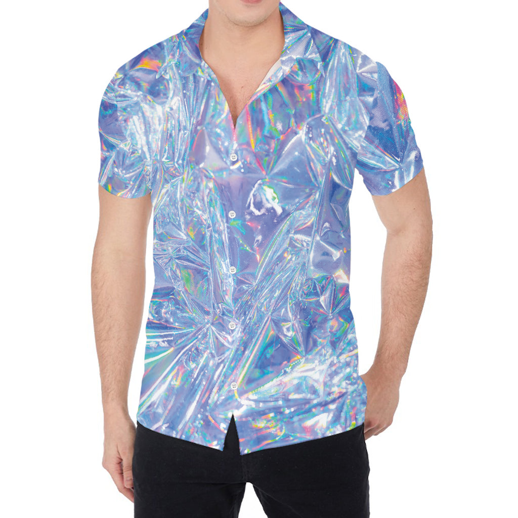 Holographic Artwork Print Men's Shirt
