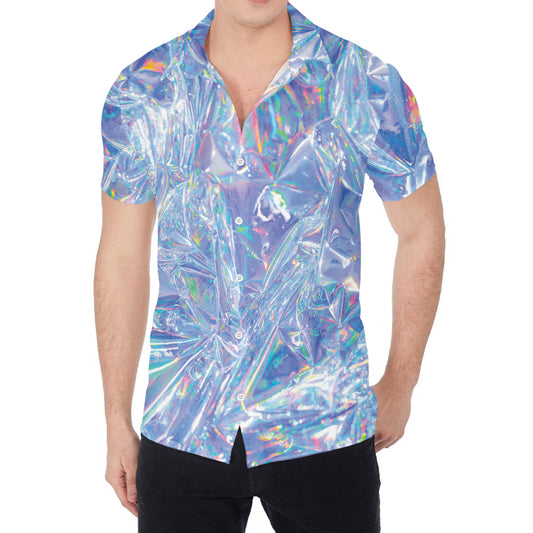 Holographic Artwork Print Men's Shirt