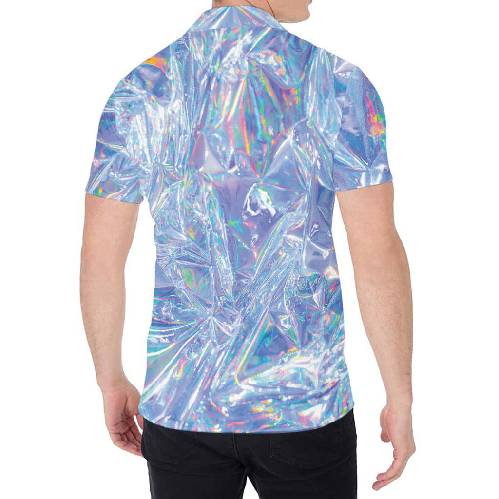 Holographic Artwork Print Men's Shirt