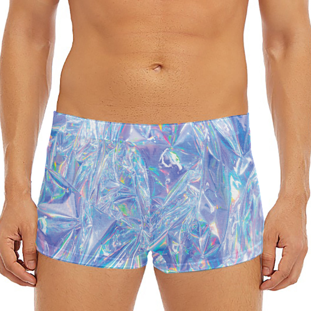 Holographic Artwork Print Men's Short Boxer Briefs