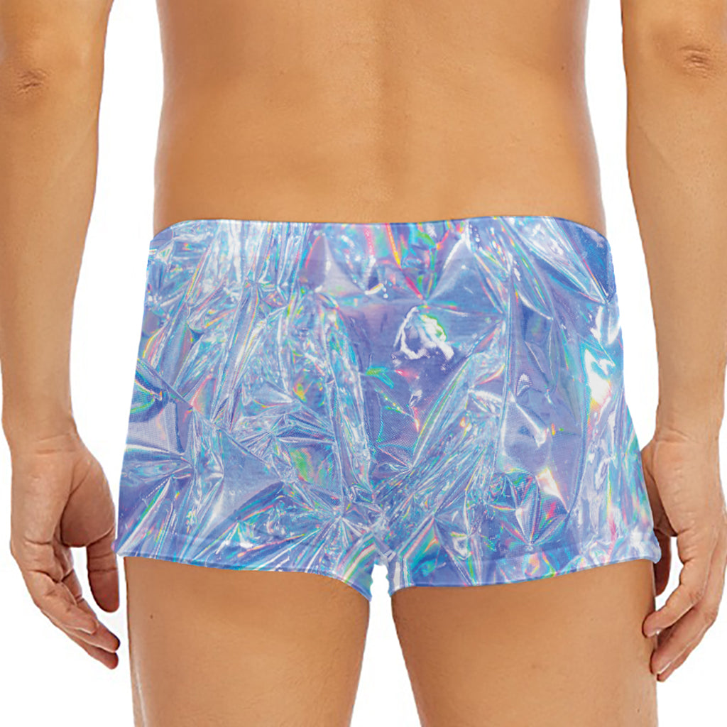 Holographic Artwork Print Men's Short Boxer Briefs
