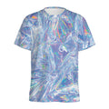 Holographic Artwork Print Men's Athletic T-Shirt