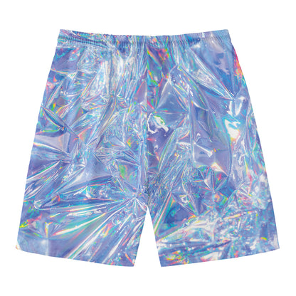 Holographic Artwork Print Men's Swim Trunks