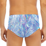 Holographic Artwork Print Men's Triangle Swim Briefs