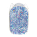 Holographic Artwork Print Mesh Laundry Hamper