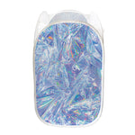Holographic Artwork Print Mesh Laundry Hamper