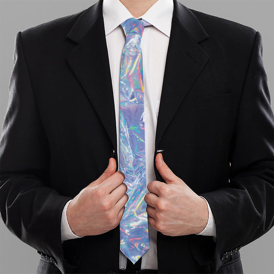 Holographic Artwork Print Necktie