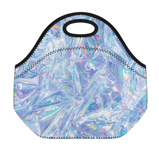Holographic Artwork Print Neoprene Lunch Bag