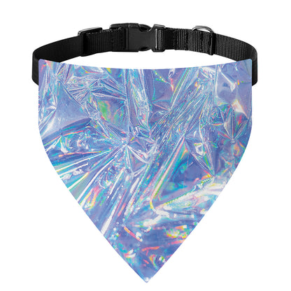 Holographic Artwork Print Over The Collar Dog Bandana