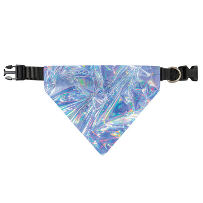 Holographic Artwork Print Over The Collar Dog Bandana
