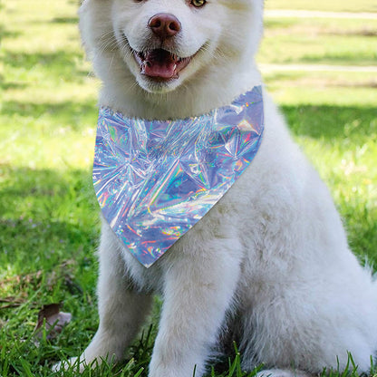Holographic Artwork Print Over The Collar Dog Bandana