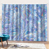 Holographic Artwork Print Pencil Pleat Curtains