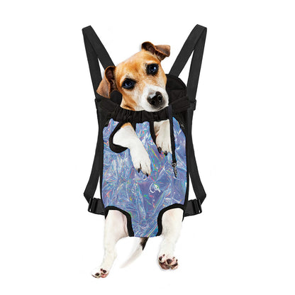 Holographic Artwork Print Pet Carrier Backpack