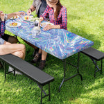 Holographic Artwork Print Picnic Table Cover